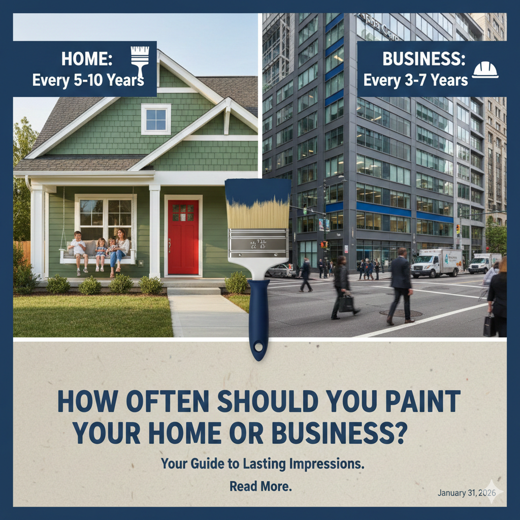 How Often Should You Paint Your Home or Business?